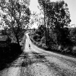 figura feminina, a caminho de algum lugar